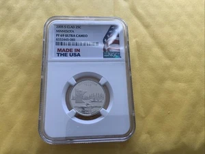 2005-S Proof State Quarter, W. No. Carolina, PF69 Ultra Cameo NGC, Flag Lable - Picture 1 of 4