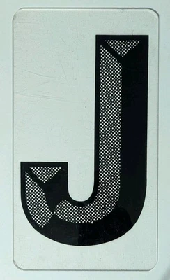 Пластиковое оргстекло высотой 10 дюймов шатер знак замена буква J - Изображение 1 из 3