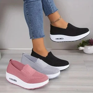 Women Shoes Orthopedic Sneakers Cushion Platform Diabetic Walking Shoes Slip On - Picture 1 of 12