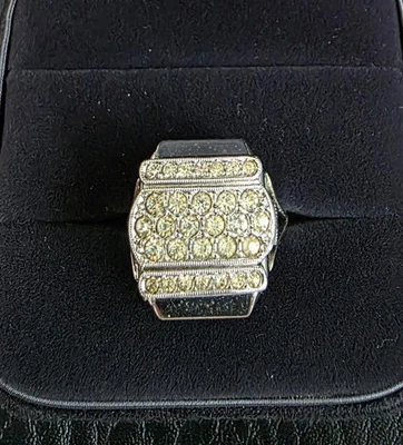 Reloj Anillo Chandler SWISS 17 Piedras Incabloc Cuerda Manual Usado Foto 1 de 4