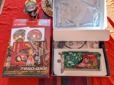 Gigabyte Nvidia GeForce 7950 GX2, SLI Type Boxed, Tested Working!! - Image 1 of 4