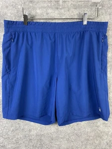 Spyder Active Shorts Mens XL Blue ProWeb Performance Elastic Waist Zip Pockets - Picture 1 of 11