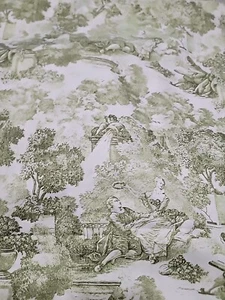 Benartex Juliette's Garden 1188 Floral 100% Cotton Fabric Toile Print Quilting - Picture 1 of 6