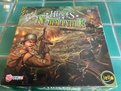 Yann & Clem HEROES of NORMANDIE iello Devil Pig Board Game Heroes Syst. Tactical - Image 1 of 3
