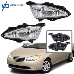 Par de faros antiniebla para parachoques delantero Hyundai Elantra 2007 2008 2009 2010 transparentes - Imagen 1 de 10