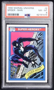 1990 Marvel Universe Spider-Man #2 PSA 8 FRESH SLAB - Picture 1 of 2