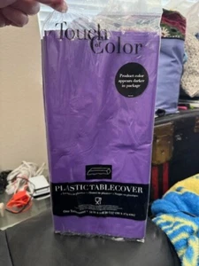 Amscan Plastic Amethyst Rectangular Table Cover 54x108"  Party Tableware New! - Picture 1 of 2