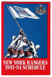 1993-94 New York Rangers NHL Hockey Schedule !!! Bud Light - Picture 1 of 2
