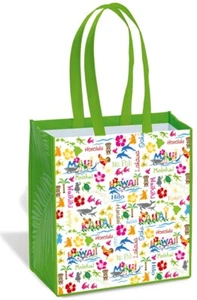 Hawaiian Eco Tote Shopping Bags Hula Hawaii Adventures Farms Market Islands New - Picture 1 of 1