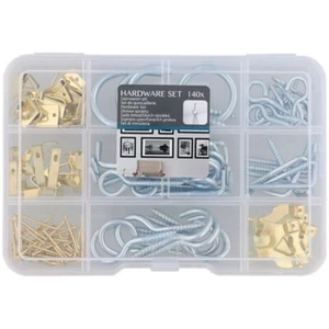 140 éléments de fixation Attache Tableau Crochet Cadre Miroir  Toile - Picture 1 of 4