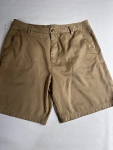 FILA Sport Golf Shorts Mens Size 36 Khaki Flat Front Chino - Picture 1 of 5