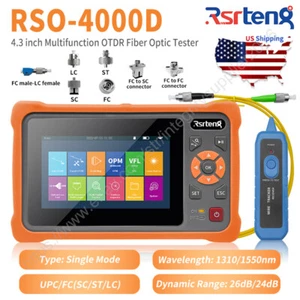 Rsrteng 4.3" RSO-4000D OTDR VFL OPM OLS ILOM Expert OTDR RJ45 Cable Tracker - Picture 1 of 12