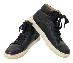 Polo Ralph Lauren Shoes 10.5 Black Leather Upper Lining Jory 14557 - Picture 1 of 10