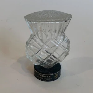 Vintage Thistle Scotch Whiskey Bottle, Rare, Thistle Shape, Sits on Lid - Picture 1 of 7
