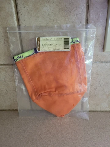 LONGABERGER 2004 ORANGE HOSTESS HALLOWEEN LINER ONLY CUTE TOP EDGE NIP FREE SHIP Cover