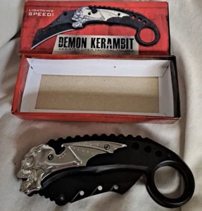 Demon Kerambit  Assisted Opening Tactical Folder Great Design New with Box - Picture 1 of 10
