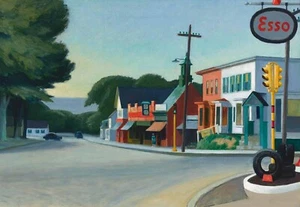 RITRATTO DI NEW ORLEANS - Edward Hopper dipinto artistico PREMIUM SATIN USA ristampa - Foto 1 di 1
