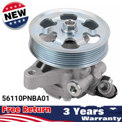 OE# Power Steering Pump + Pulley For ACURA RSX TSX HONDA ACCORD CR-V ELEMENT - Image 1 of 4