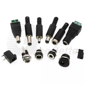 DC Steckverbinder Einbaubuchse Hohlbuchse Hohlstecker Adapter Netzteil Kupplung - Bild 1 von 35