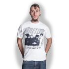 Motley Crue Official White Its All About Stencil Short Sleeve Mens T-Shirt XXLar