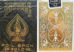 Bicycle Foil Back Gold Playing Cards - Limited Edition - SEALED - Picture 1 of 3