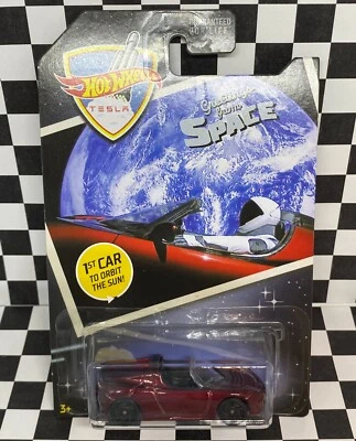 Hot Wheels 2019 Greetings From Space Promo Red 2008 Tesla Roadster 1/64 Foto 1 de 4