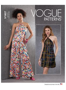 Vogue Pattern - Misses' & Misses' Petite Jumpsuit 1807ZZ - Imagen 1 de 2