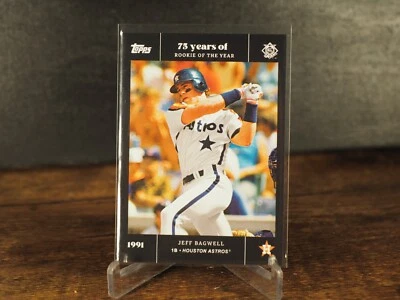 2022 Topps MLB Rookie of the Year 75th Anniversary Jeff Bagwell #26 HOF Astros - Image 1 of 2