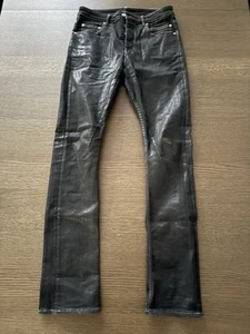 Rick Owen’s DRKSHDW Detroit Cut Waxed Denim - Picture 1 of 6