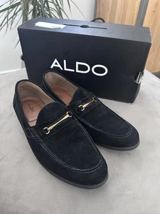 Aldo Men’s Frelacia -91 Shoes Black Suede - Picture 1 of 8