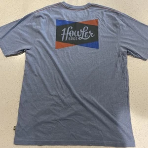 Howler Bros Pocket T-Shirt Short Sleeve Casual Tee Heather Blue 2XL - Imagen 1 de 8