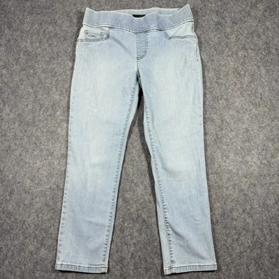 Jean corto ajustado fácil LRL Lauren Jeans Co. para mujer 4 (30x24 real) azul elástico Foto 1 de 4