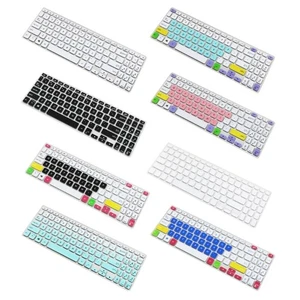Housse de protection fine en silicone transparent pour claviers de bureau pour FL8700F S530UN - Photo 1/16