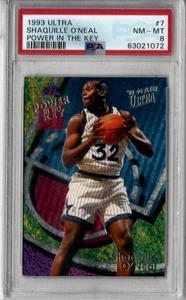 1993-94 Ultra #7 Shaquille O'Neal Power in the Key PSA 8 - Picture 1 of 2