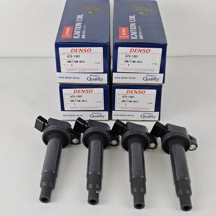 4PCS 90919-02244 673-1307 DENSO Ignition Coils For 2001-2008 Toyota Rav4 2.4L L4 - Изображение 1 из 4