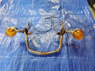 1972 - 1976 Honda CB750K CB 750 K Four OEM Grab Bar with Rear Blinkers - Image 1 of 4