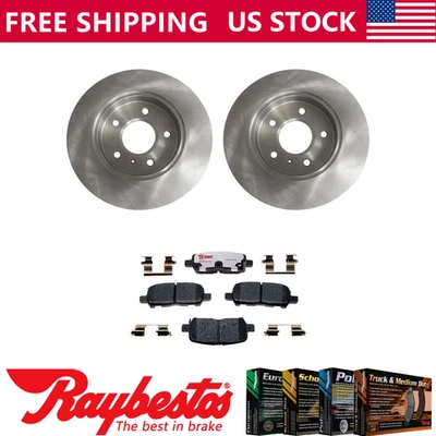 Rotores de freio traseiros e pastilhas de freio híbridas para 2011-2013 Chevrolet Impala - Raybestos - Imagem 1 de 4