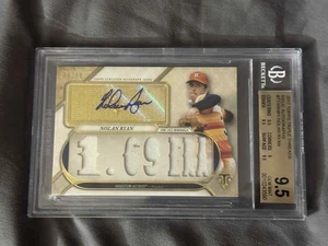 2017 TOPPS Triple Threads RELIC Autograph NOLAN RYAN /18 Auto 10 BGS 9.5 GEM MT - Picture 1 of 5