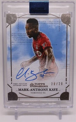 2022 Topps Renaissance MLS Engravement Autograph Mark-Anthony Kaye 20/20 Auto  - Image 1 of 2