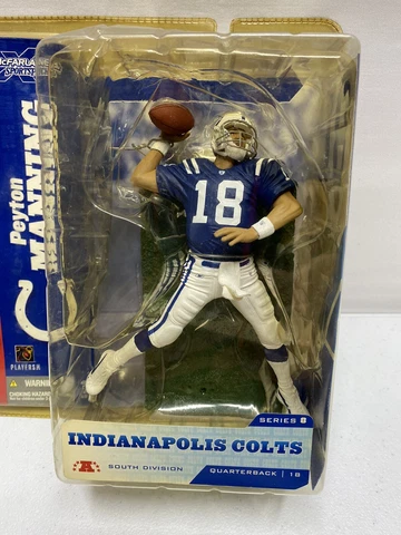 Peyton Manning 2004 McFarlane Football Figure Series 8 New In Damaged Box Cover