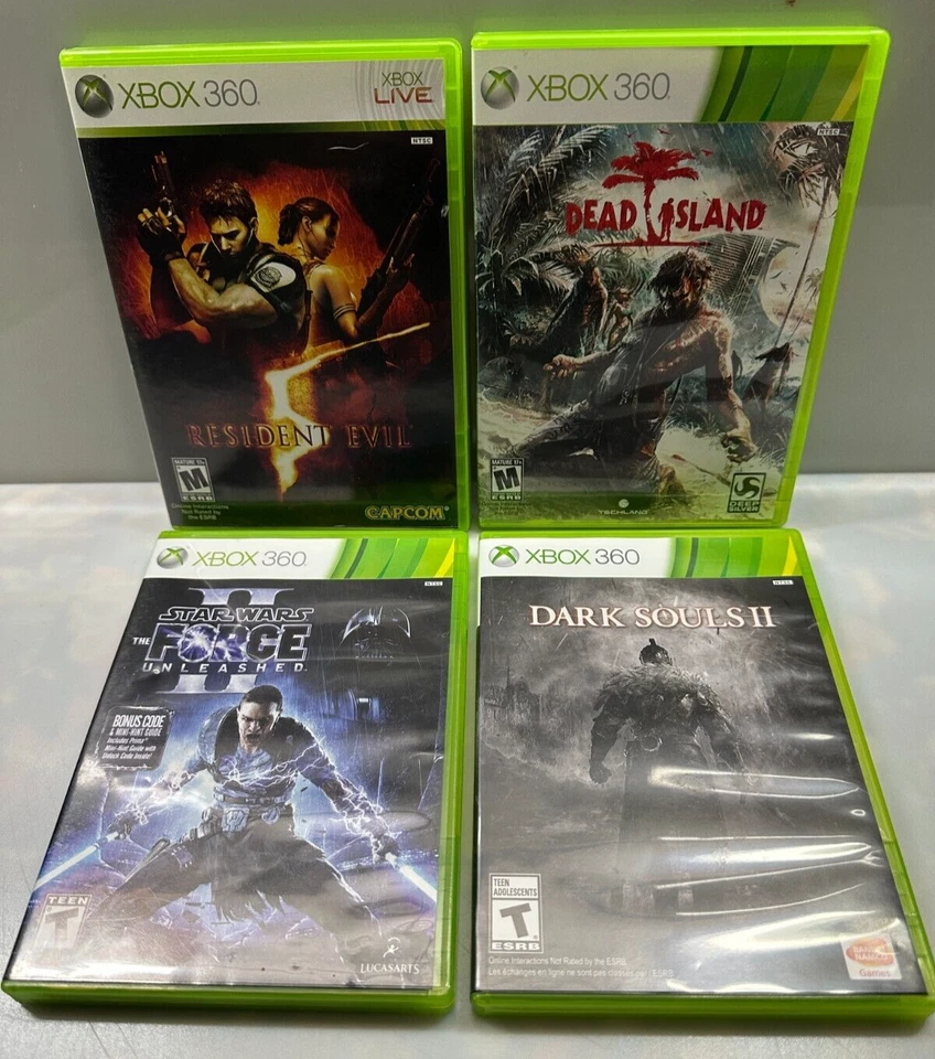 Xbox 360 Game Lot -Star wars-Dark Souls-Resident Evil-Dead Island-Tested! - Image 1 of 4