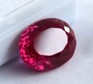 8 Ct Natural Pigeon Blood Red Ruby CERTIFIED Loose Gemstone Oval Cut