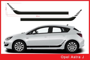 Streifen Opel Astra J Autoaufkleber Autotattoo Farbauswahl Folie ORACAL 651