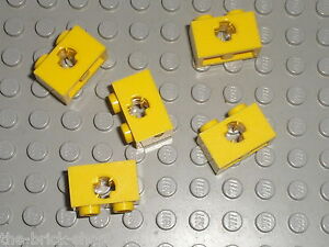 5 x LEGO TECHNIC yellow brick 1x2 ref 32064b / Set 7775 7898 5984 7676 7623 5892