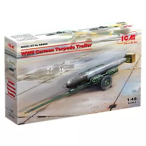 WWII German Torpedo Trailer Plastikbausatz Modelle ICM48404 Plastikmodell Maßstab 1:48 - Bild 1 von 9