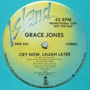 Grace Jones Cry Now, Laugh Later Us Dj 12"