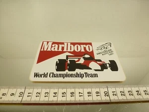 VINTAGE F1 STICKER - MARLBORO WORLD CHAMPIONSHIP TEAM - RAI 1991 -GOOD CONDITION - Imagen 1 de 4