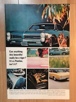 Pontiac 1966 Ad Pub Werbung • 10€