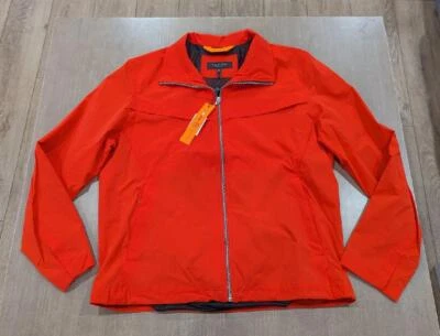 $350 Mens rag & bone "Pursuit Grant" Ripstop Nylon Jacket Blood Orange Medium - Image 1 of 4