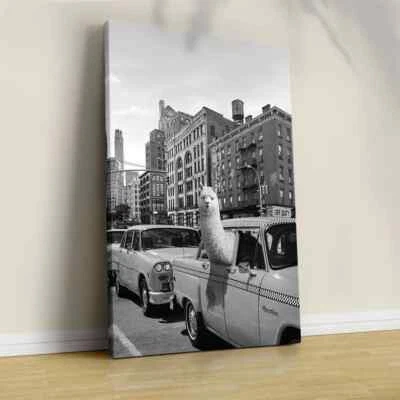 Llama in Times Square Poster Premium Quality Choose your Size - Image 1 of 4